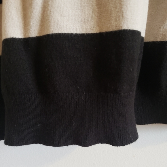 Michael Kors Sleeveless Sweater Neck Wrap Beige Black Luxury Woman Small - Picture 8 of 12